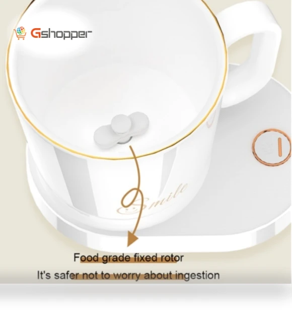 Desktop Mobile Phone Wireless Charger Smart Stirring Mug — Beverage Warmers, IDZ