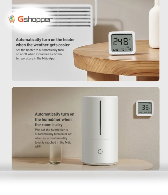 Smart Thermohygrometer 3 - Temperature & Humidity Monitor — Home Climate Control, Xiaomi