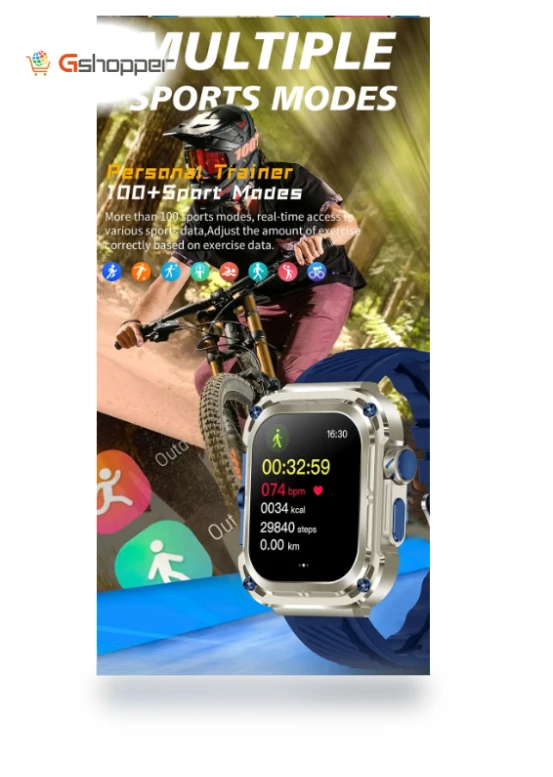 Z85 MAX Smart Watch with Bluetooth Call, Long Standby, True Rate, NFC, IP68 Waterproof, Three Watch Straps — Smartwatches
