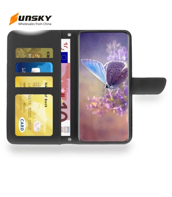 Skin Feel Butterfly Embossed Flip Leather Phone Case — Flip Cases, Honor