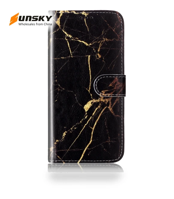 Marble Pattern Leather Phone Case for Honor X7C 4G / 200 Smart — Basic Cases, Honor