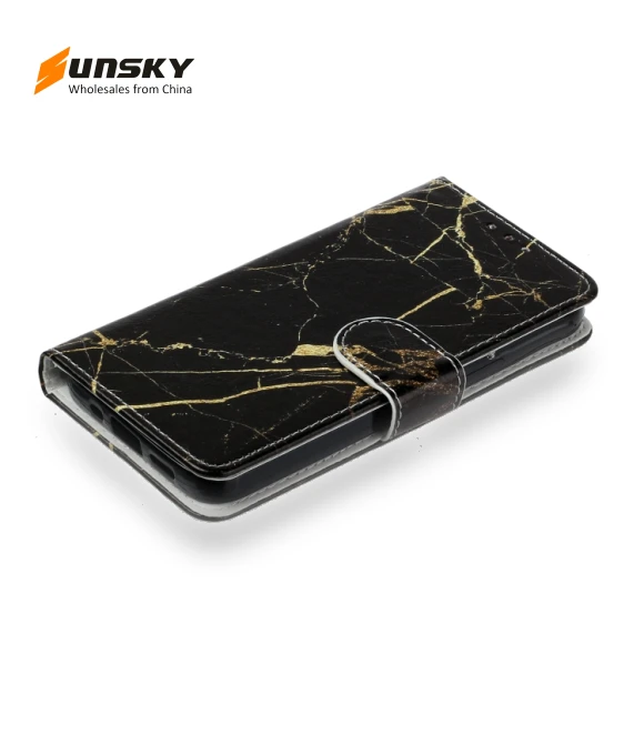Marble Pattern Leather Phone Case for Honor X7C 4G / 200 Smart — Basic Cases, Honor