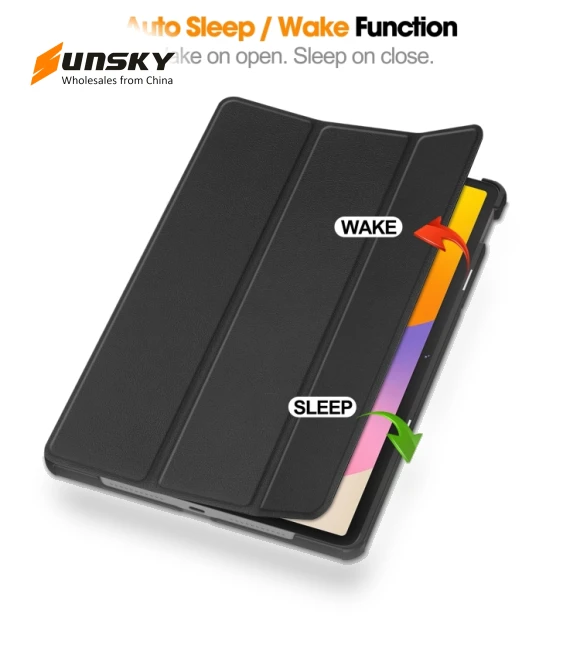 3-Fold Holder Smart Leather Tablet Case for Huawei Matepad SE 11 — Protective Cases, Huawei