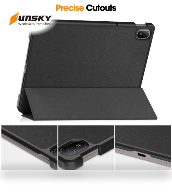 3-Fold Holder Smart Leather Tablet Case for Huawei Matepad SE 11 — Protective Cases, Huawei