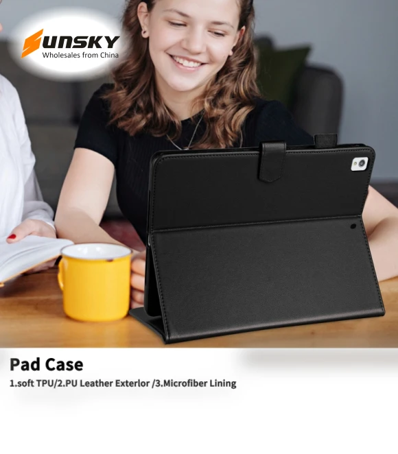 Rhombus Lattice Leather Smart Tablet Case for iPad 10.2/10.5 — Cases