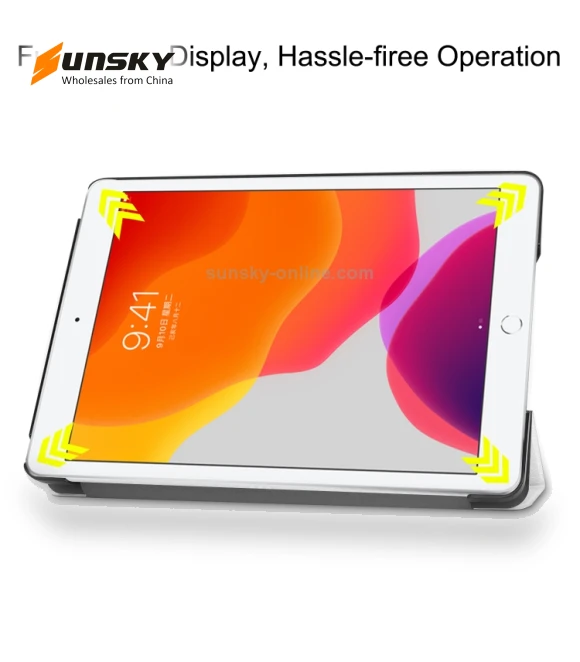 Custer Texture Horizontal Flip Smart PU Leather Case for iPad 10.2 — Protective Cases