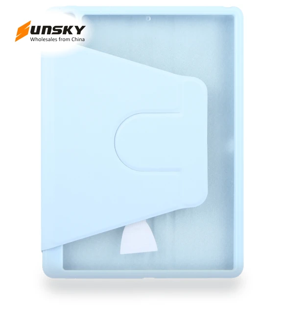 Acrylic TPU 3-folding Rotating Smart Tablet Leather Case for iPad 10.2 — Protective Cases, GEBEI