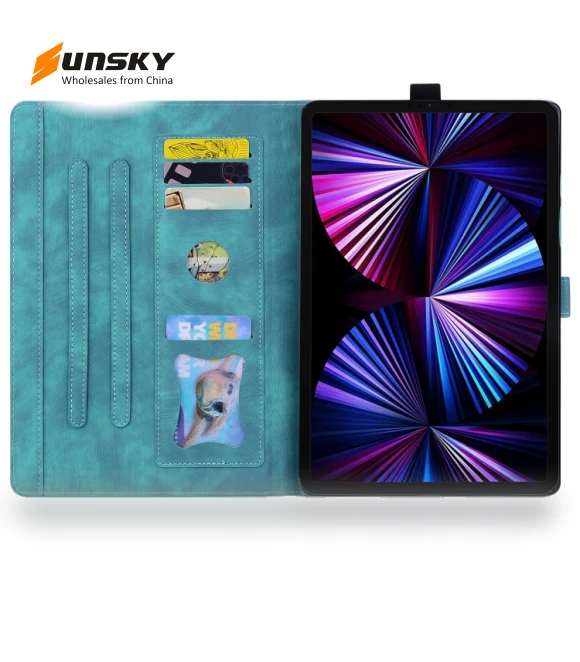 Cartoon Sakura Cat Embossed Smart Leather Tablet Case for iPad 10th Gen 10.9 2022 — Protective Cases