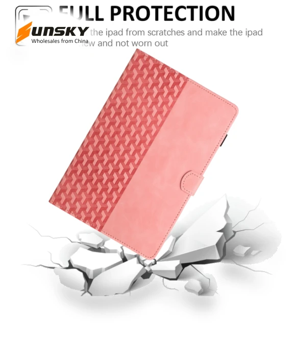 Building Blocks Embossed Leather Smart Tablet Case for iPad 10th Gen 10.9 2022 — Cases