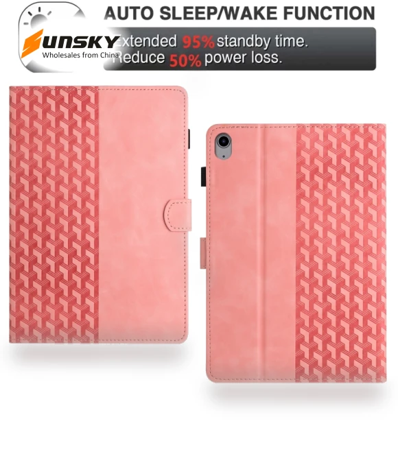 Building Blocks Embossed Leather Smart Tablet Case for iPad 10th Gen 10.9 2022 — Cases