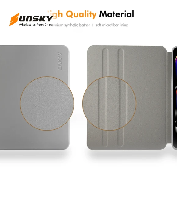 360 Rotation TPU Leather Smart Tablet Case with Pen Slot for iPad Air — Protective Cases, ENKAY