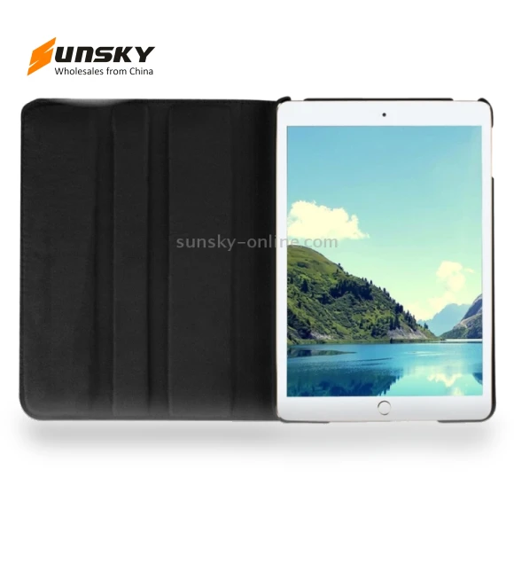 360 Degree Rotating Smart Leather Case with Holder for iPad mini 4 / mini 5 — Protective Cases, Litchi Texture