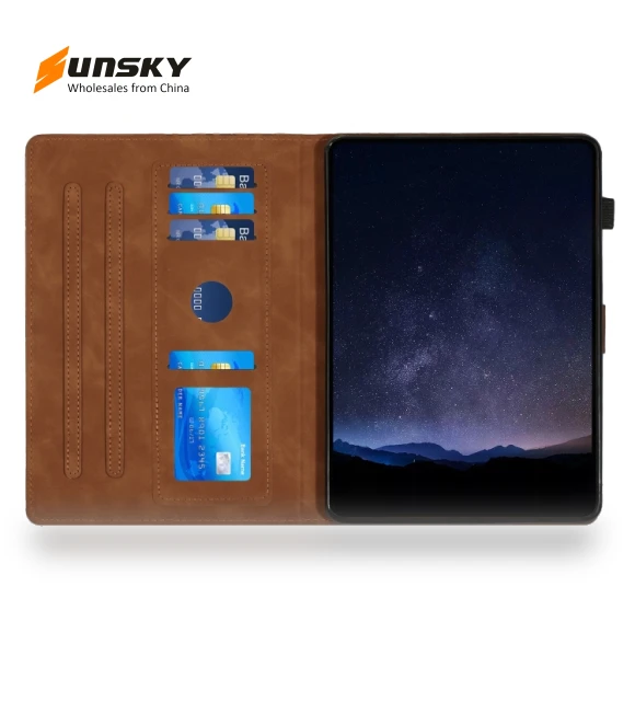 Building Blocks Embossed Leather Smart Tablet Case for iPad mini 6 / mini 2024 — Keyboard Cases