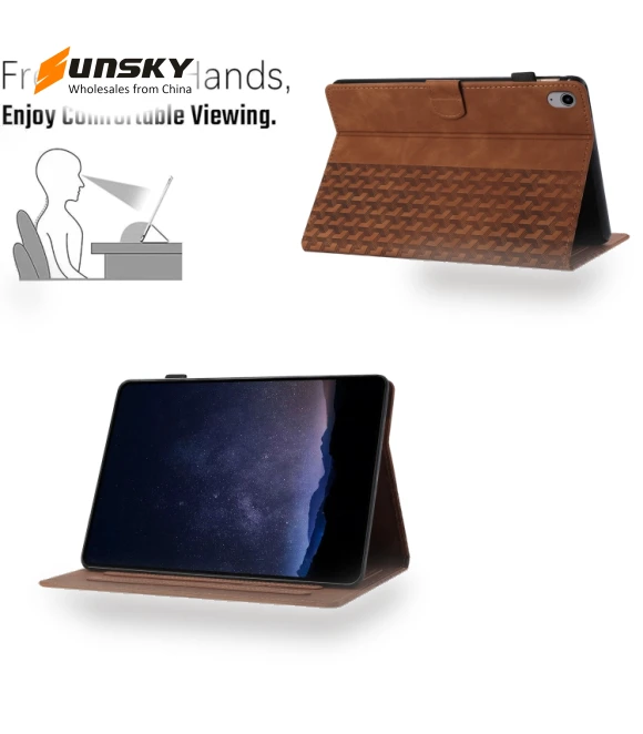 Building Blocks Embossed Leather Smart Tablet Case for iPad mini 6 / mini 2024 — Keyboard Cases