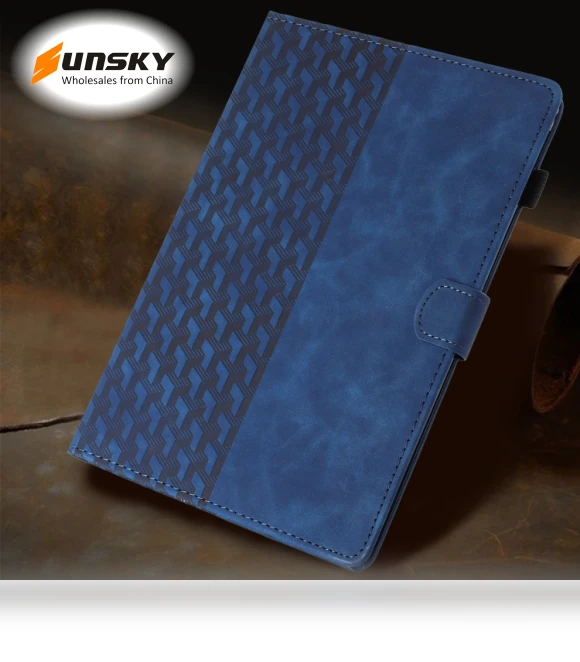 Building Blocks Embossed Leather Smart Tablet Case for iPad Pro 11 & Air 10.9 — Protective Cases