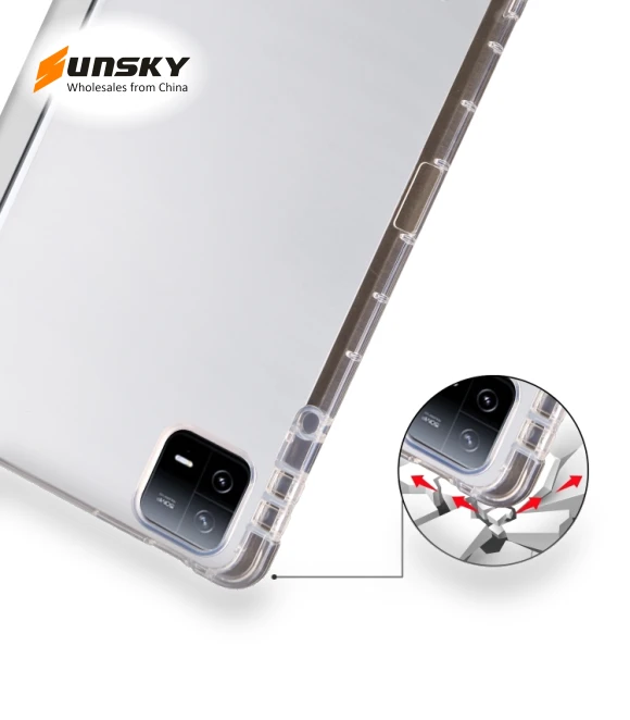 3-fold Clear TPU Smart Leather Tablet Case for iPad Pro 11 2024 with Pen Slot — Keyboard Cases