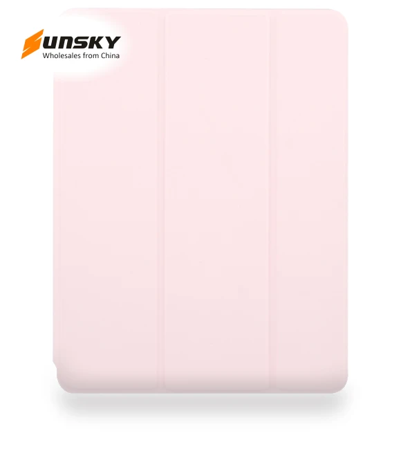 Acrylic TPU 3-folding Rotating Smart Tablet Leather Case for iPad Pro 11 — Protective Cases, GEBEI