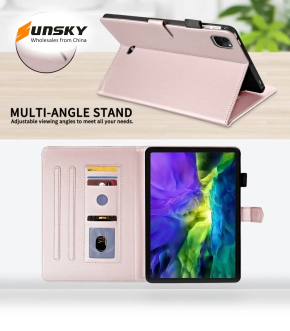 Rhombus Lattice Leather Smart Tablet Case for iPad Pro 12.9 — Keyboard Cases