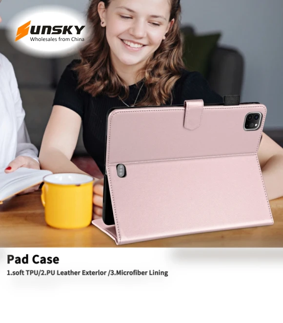 Rhombus Lattice Leather Smart Tablet Case for iPad Pro 12.9 — Keyboard Cases