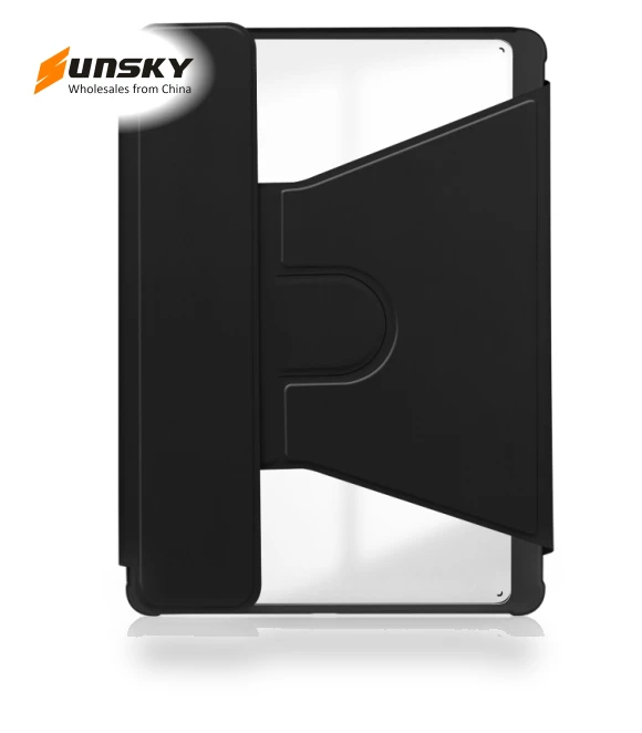 Transparent Rotation Smart Leather Tablet Case with Keyboard for iPad Pro 13 2024 — Keyboard Cases