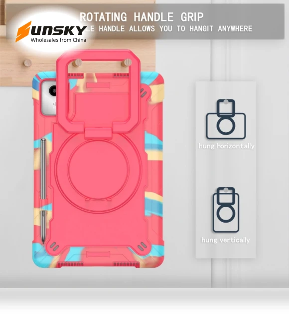 Handle Robot Silicone Hybrid PC Tablet Case for Lenovo Tab M11/Xiaoxin Pad 11 2024 — Bags, Lenovo