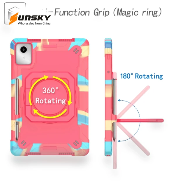 Handle Robot Silicone Hybrid PC Tablet Case for Lenovo Tab M11/Xiaoxin Pad 11 2024 — Bags, Lenovo