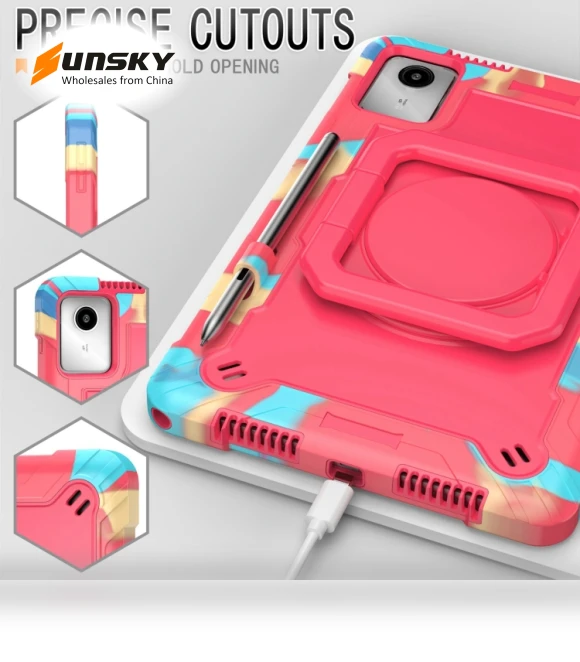 Handle Robot Silicone Hybrid PC Tablet Case for Lenovo Tab M11/Xiaoxin Pad 11 2024 — Bags, Lenovo