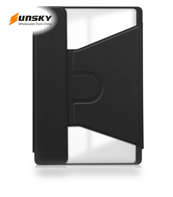 360 Rotation Transparent Smart Leather Case with Keyboard for Tablets — Keyboard Cases, Lenovo