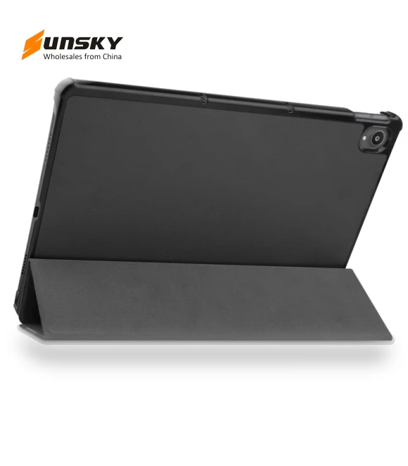 Three-folding Smart Leather Tablet Case for Lenovo Tab P11 — Protective Cases, Lenovo