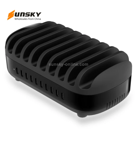 120W 10 USB Ports Smart Charging Station with Phone & Tablet Stand — Power Hubs, ORICO
