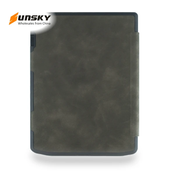 Retro Skin-feel Leather Smart Tablet Case for Pocketbook InkPad 4/Color2/3/PB743 — Protective Cases, Pocketbook