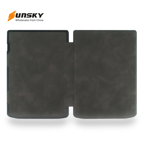 Retro Skin-feel Leather Smart Tablet Case for Pocketbook InkPad 4/Color2/3/PB743 — Protective Cases, Pocketbook