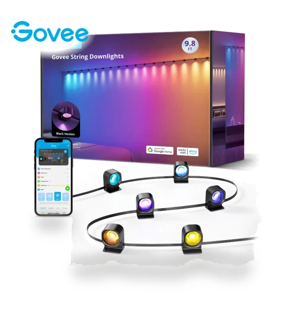 RGBIC String Downlights, 3m / 5m / 10m, Smart LED Light Ropes — Rope Lights, Govee
