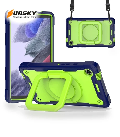 Handle Robot Silicone Hybrid PC Tablet Case for Samsung Galaxy Tab A9 — Keyboard Cases, Samsung