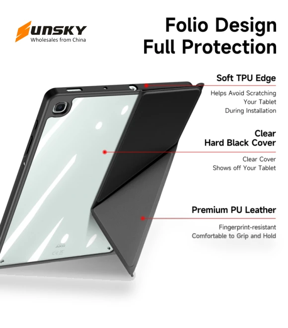 Smart Leather Tablet Case for Samsung Galaxy Tab S6 Lite 2024 — Keyboard Cases, DUX DUCIS