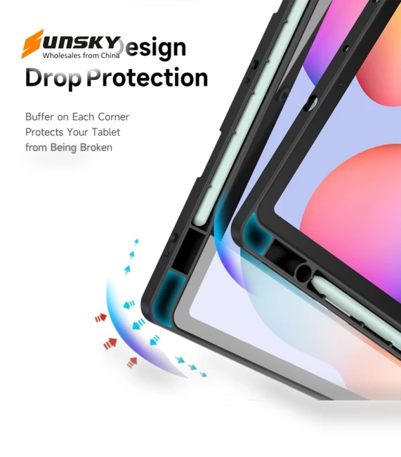 Smart Leather Tablet Case for Samsung Galaxy Tab S6 Lite 2024 — Keyboard Cases, DUX DUCIS