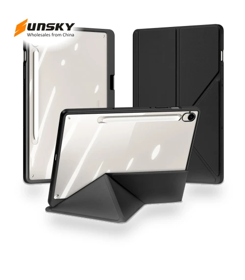 Smart Leather Tablet Case for Samsung Galaxy Tab S9 / S9 FE with Stand Function — Keyboard Cases, DUX DUCIS