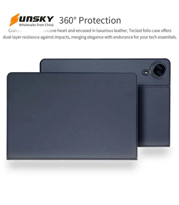 Anti-slip Texture Smart Tablet Leather Folio Case — Protective Cases, Teclast