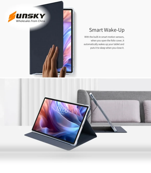 Anti-slip Texture Smart Tablet Leather Folio Case — Protective Cases, Teclast