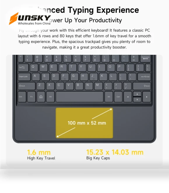 Pogo Pin Smart Keyboard & Tablet Leather Case — Keyboard Cases, Ulefone