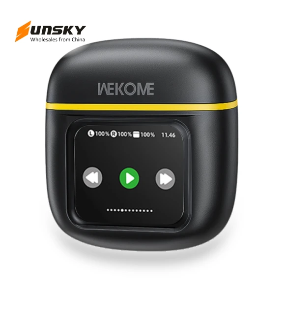 Beluga S12 Wireless Earphones with Smart Color Screen — Over-Ear Headphones, WEKOME
