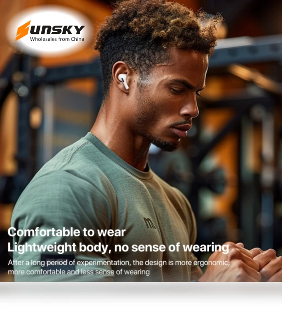 Smart Color Screen Noise Reduction Wireless Bluetooth Earphones — Audio Gear, WEKOME