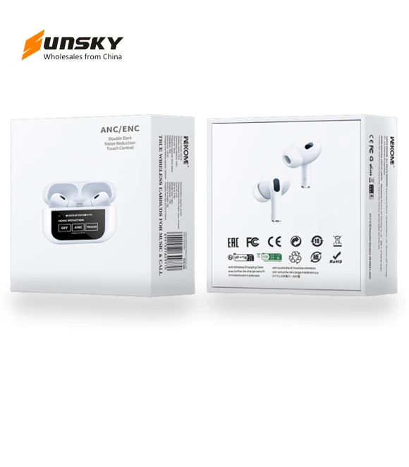 Smart Color Screen Noise Reduction Wireless Bluetooth Earphones — Audio Gear, WEKOME