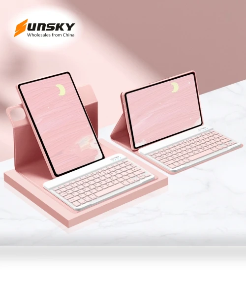 Detachable Keyboard Smart Tablet Leather Case for Xiaomi Pad 6S Pro 12.4 inch — Keyboard Cases, Xiaomi
