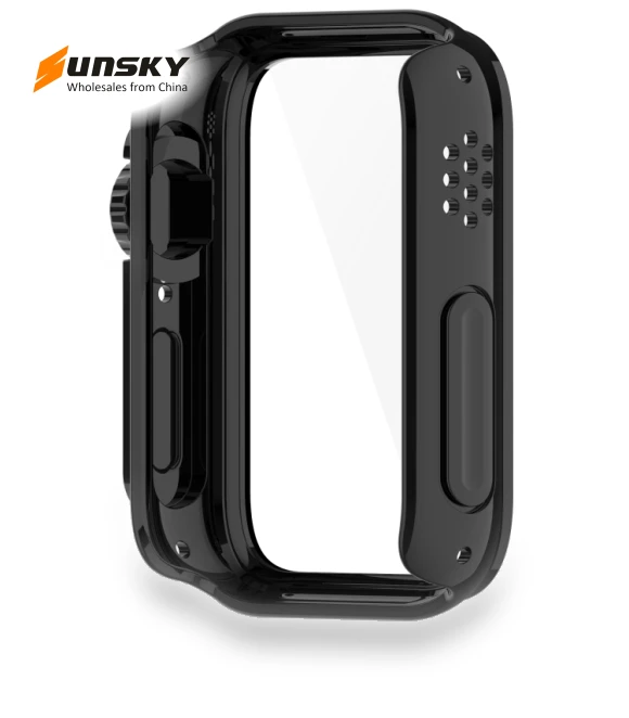 Tempered Film Integrated PC Watch Protective Case for Xiaomi Smart Band 9 Pro — Smartwatch Accessories, Xiaomi