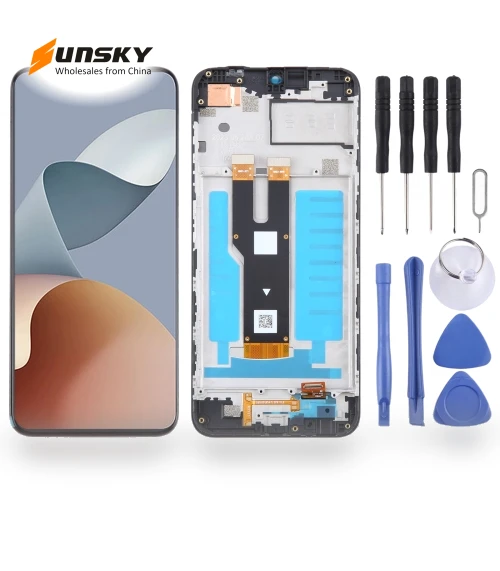 ZTE Blade V50 Smart 7060 LCD Screen Digitizer Full Assembly with Frame — Touchscreen Panels, ZTE