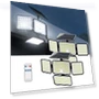 4-head Solar Motion Sensor Lights, 2500lm, Waterproof Outdoor Security — Outdoor Security & Flood Lighting, Jackyled