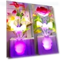 Intelligent Light Control Sensor Night Light - Vase Lily & Mushroom Style — Fiber Optics