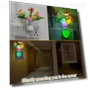 Smart Night Light Vase, Colorful LED Light for Room Decor — Vase Fillers