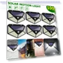 LED Solar Wall Light - 6 Pack, Bright, Waterproof, 3-Mode Sensor — Garden Illumination